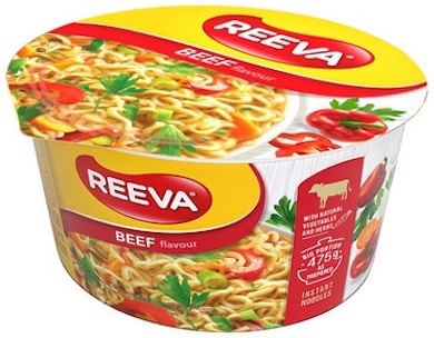 Reeva Beef flavored cup noodles 75 g
